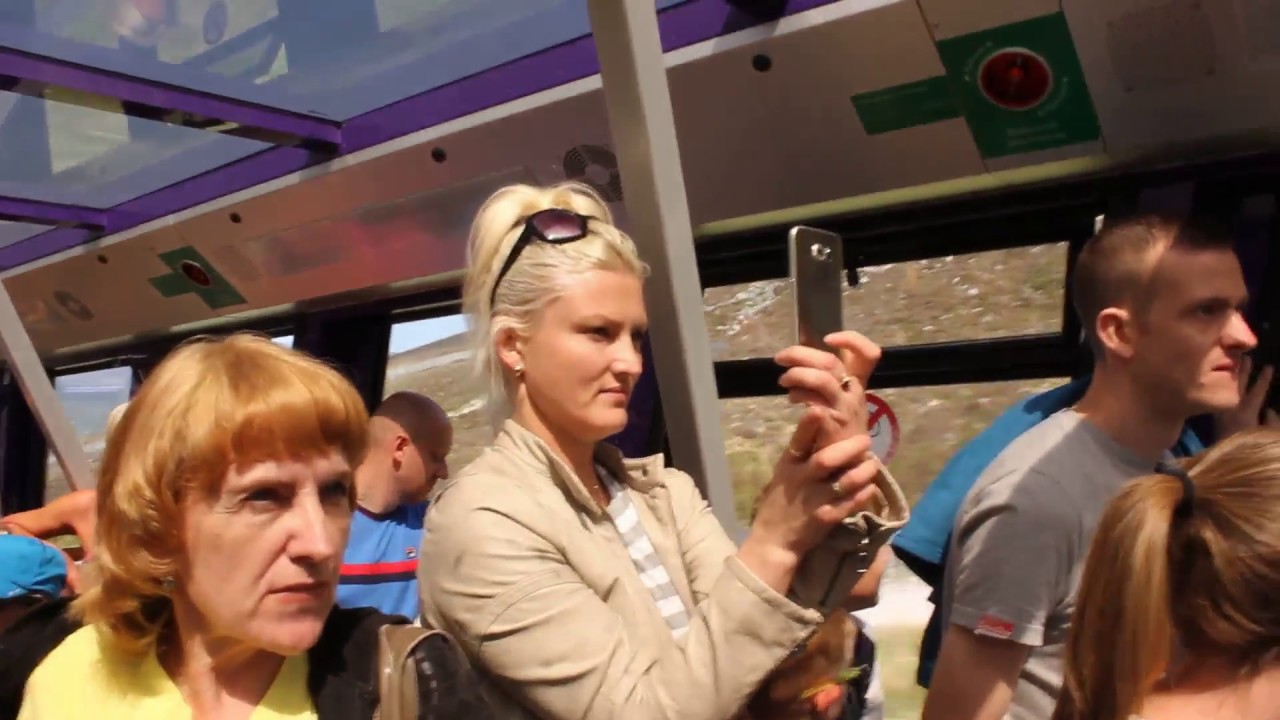 Cairngorm Funicular Railway in Scotland 2016 June going up