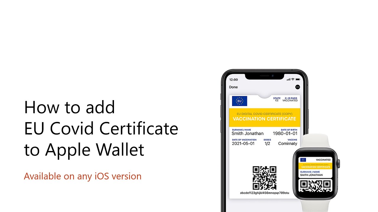 How to add EU Covid 19 Certificate on Apple Wallet - any iOS version