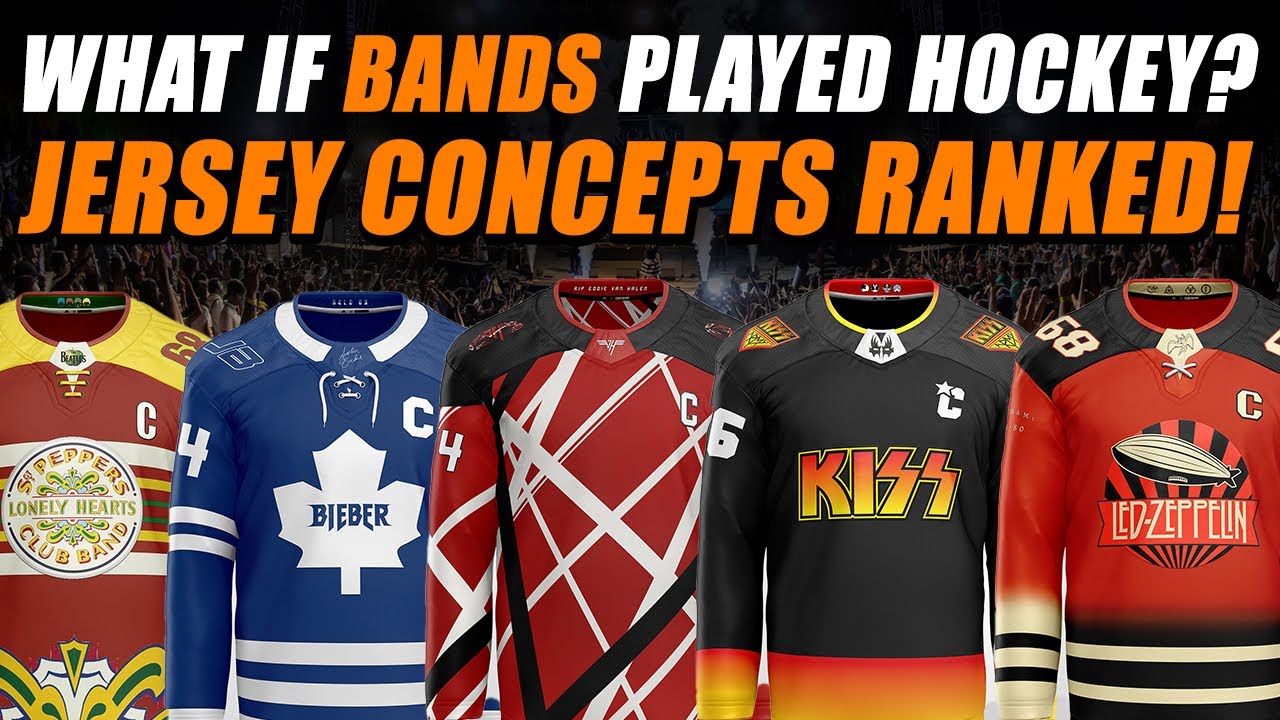 What If Music Bands Played Hockey? Jersey Concepts RANKED!