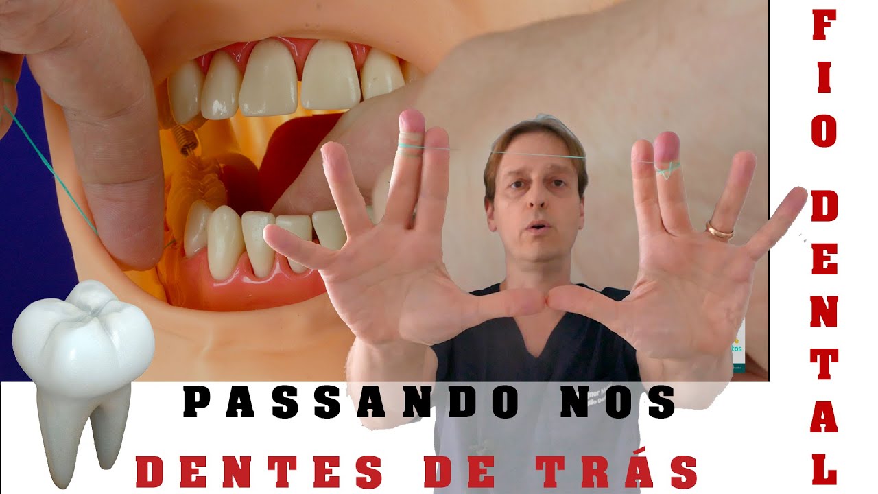 Fio Dental - Como Passar o Fio Dental nos Dentes de Trás Corretamente? [Para Quem Não Consegue Usar]