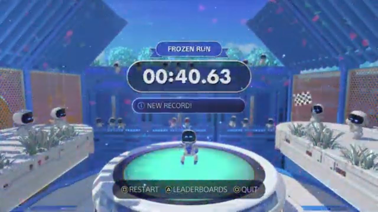 ASTRO'S PLAYROOM SPEEDRUN CHALLENGE - FROZEN RUN (00:40.62)