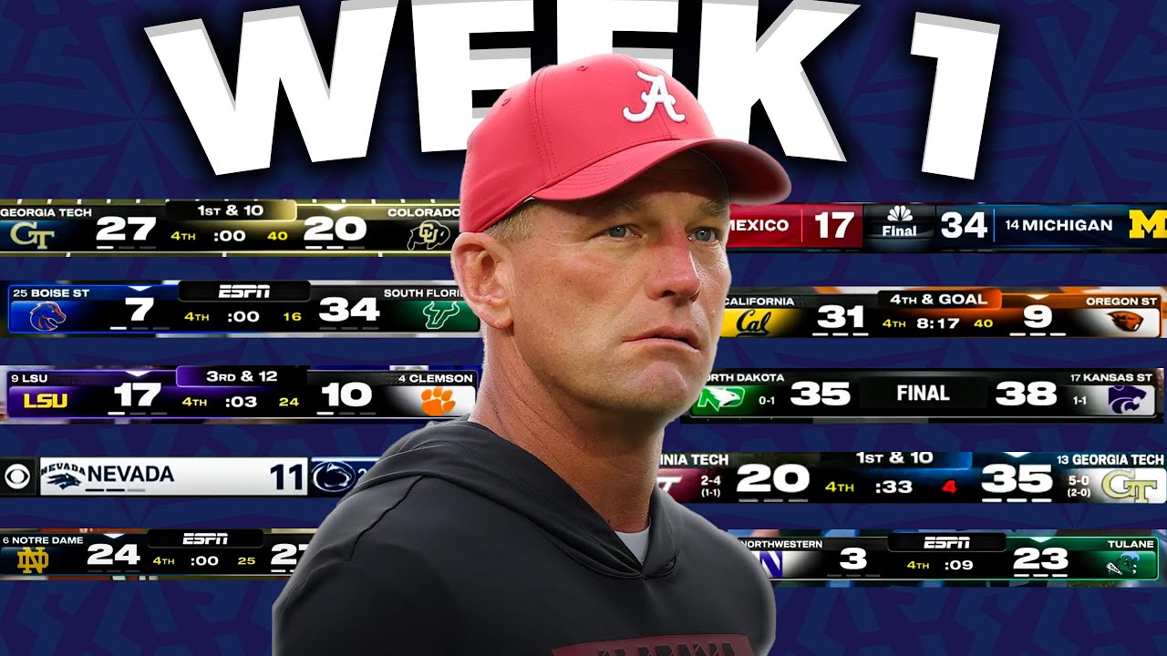 College Football Week 1 EXPLAINED in 8 Minutes