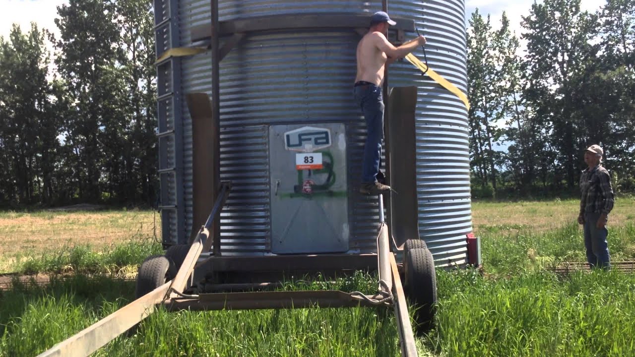 Loading Steel Grain Bins pt 1