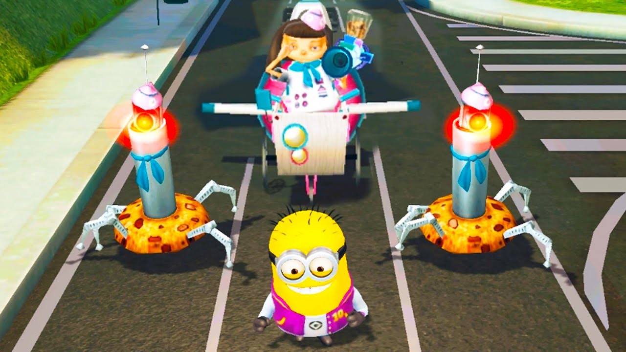 Epic Boss Battle: Anniversary Phil Minion vs Meena! Throwing Cookie Bots
