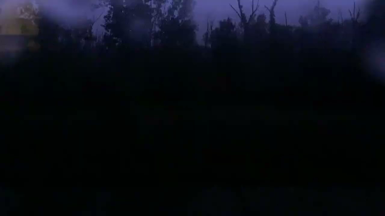 Early morning thunderstorm 