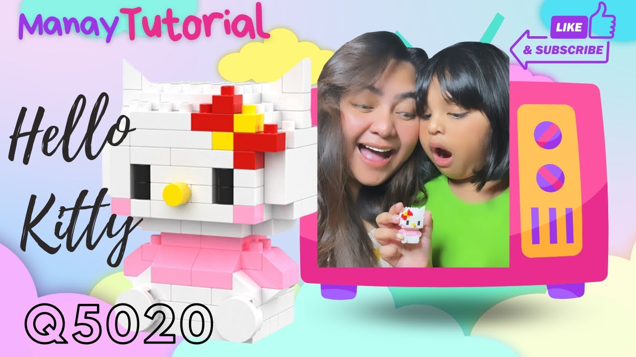 HELLO KITTY Q5020 MINI LEGO BUILD TUTORIAL (bahasa)