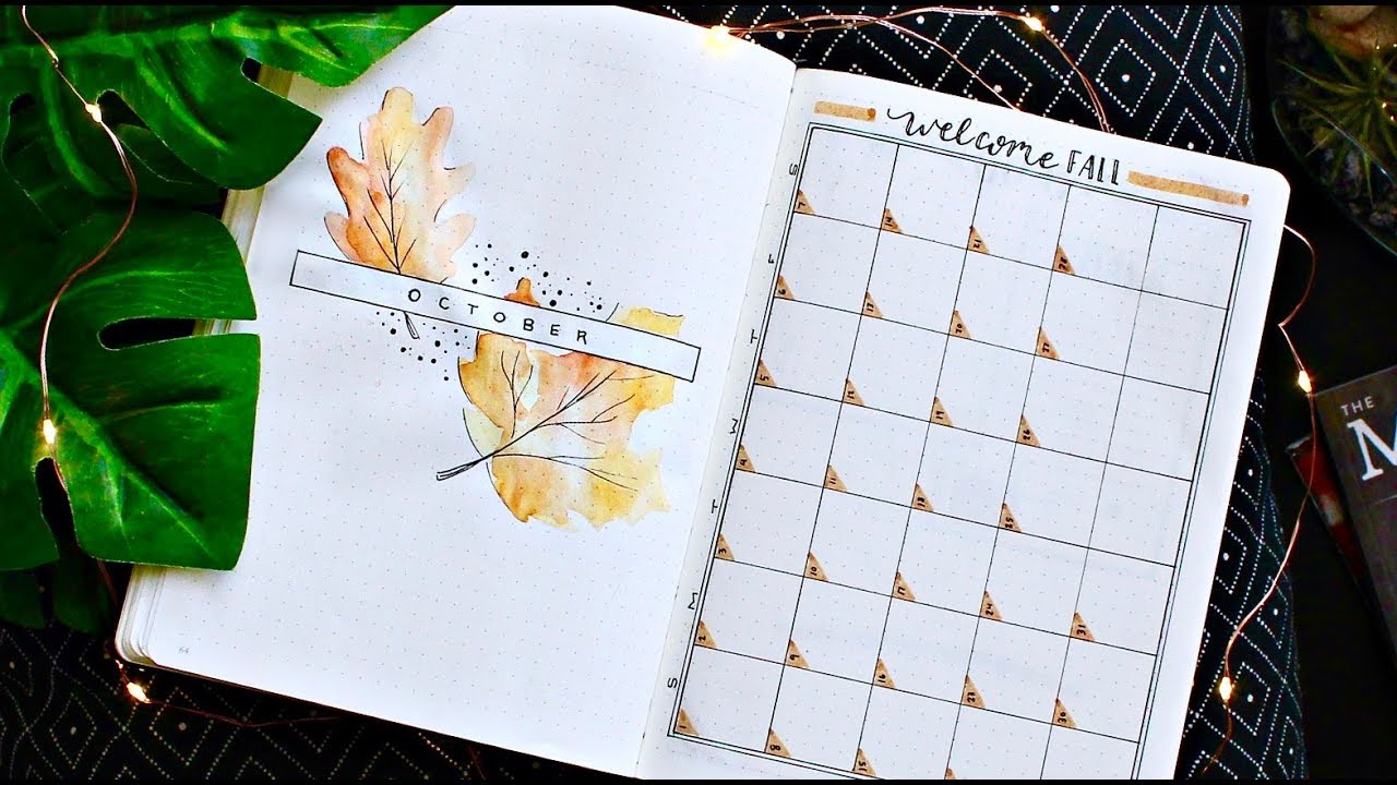 Plan With Me! October Bullet Journal Setup Ideas Fall Theme Inspired by AmandaRachLee