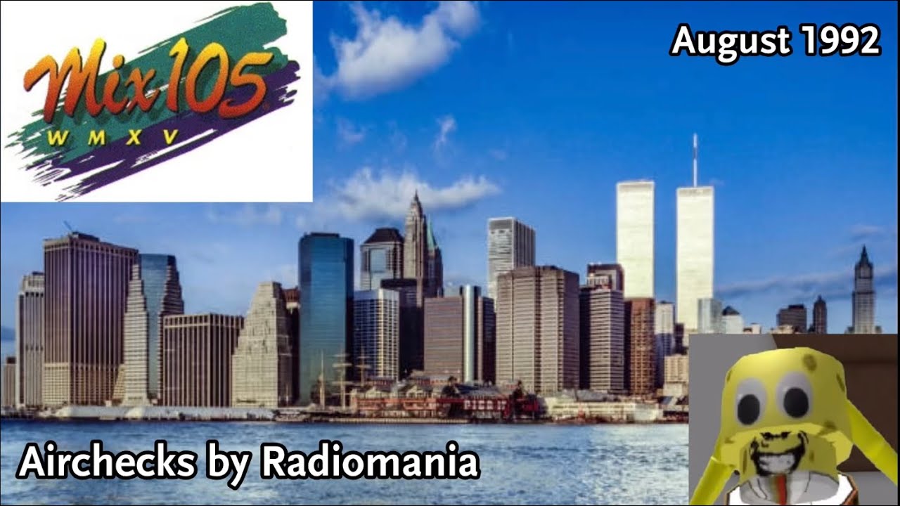 WMXV 105.1 (Mix 105) with Jim Douglas & Liz White - New York City, NY - August 7th, 1992 (Part 1)