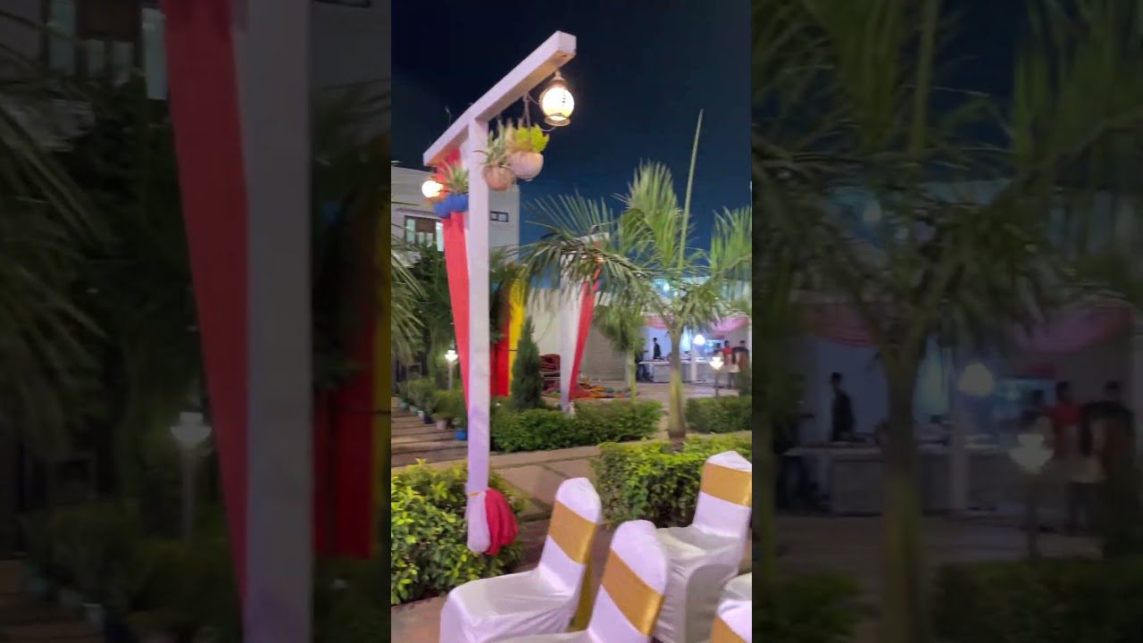 Banquet Hall with open Lawn #banquethall #decoration #marriage #sagai #party #catering #banquethalls