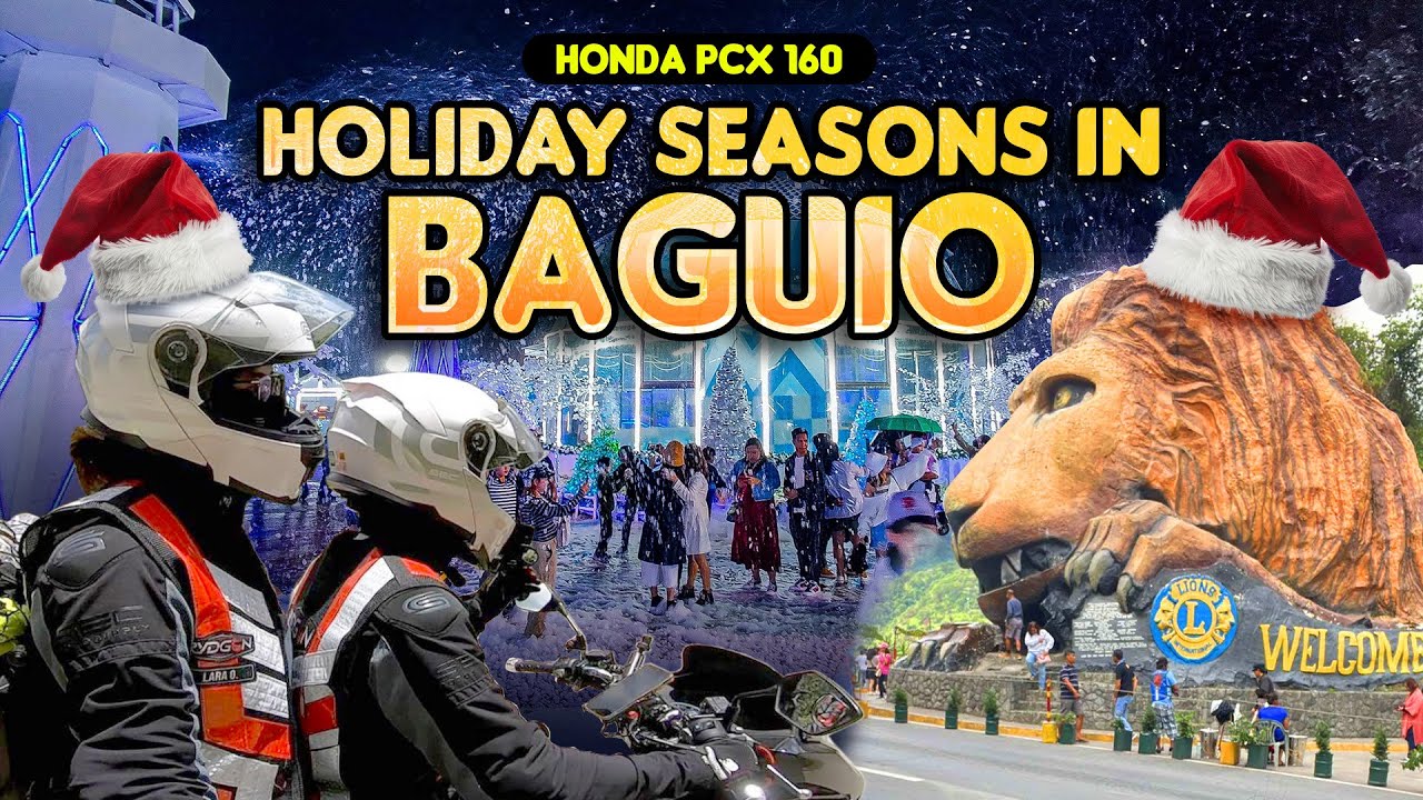 BAGUIO CITY HOLIDAY RIDE| Benguet Brews | Baguio Christmas Village | Honda PCX 160 | Couple Ride
