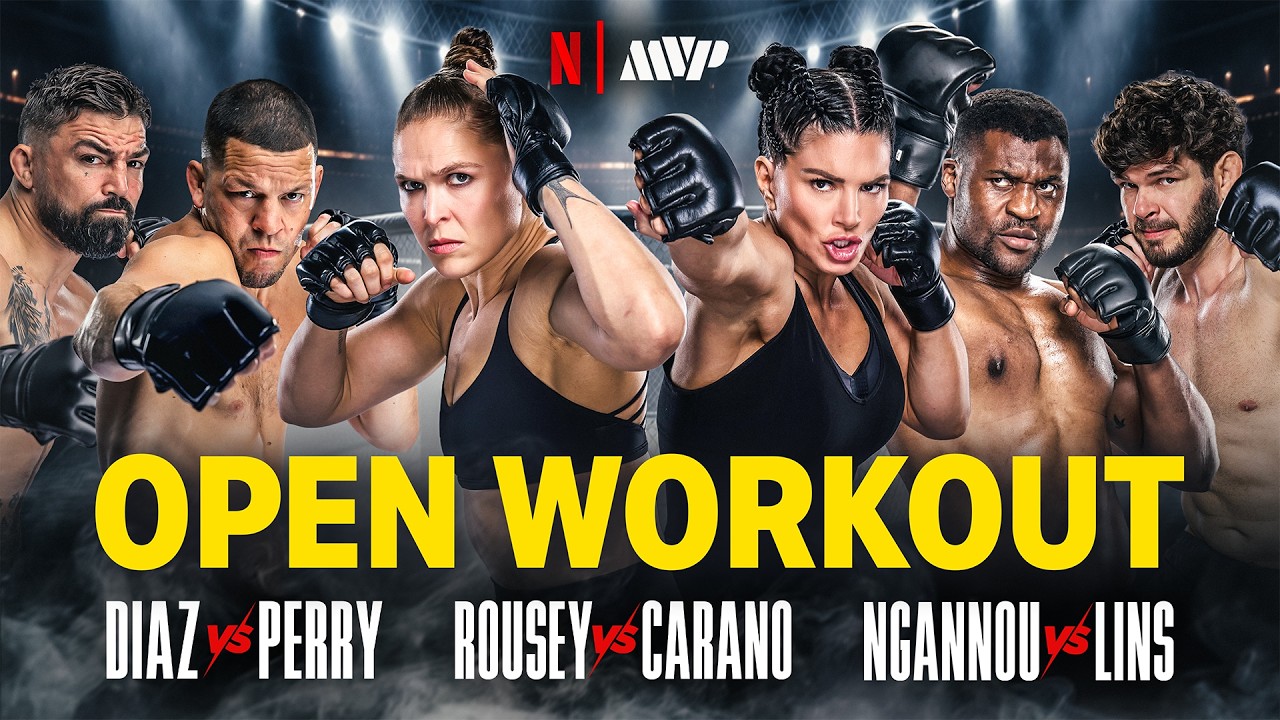 MVP MMA Open Workout Live Stream - ft. Rousey, Carano,Ngannou, Lins, Diaz, Perry, JDS, & more