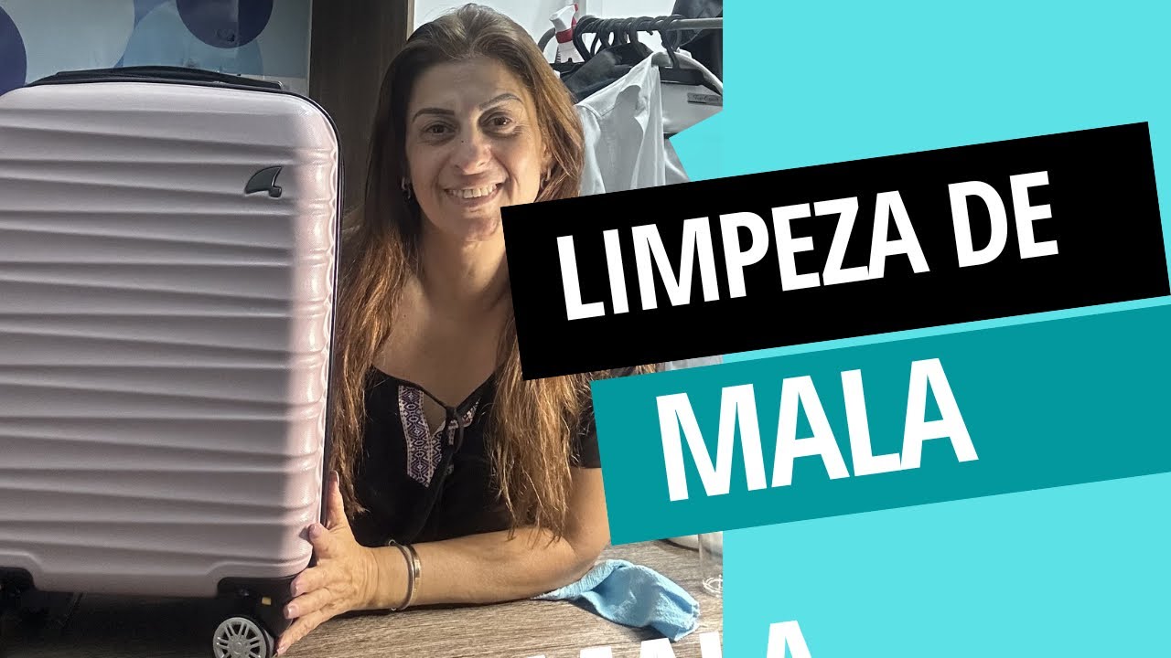 Como LIMPAR a MALA de VIAGEM do jeito certo (sem estragar)