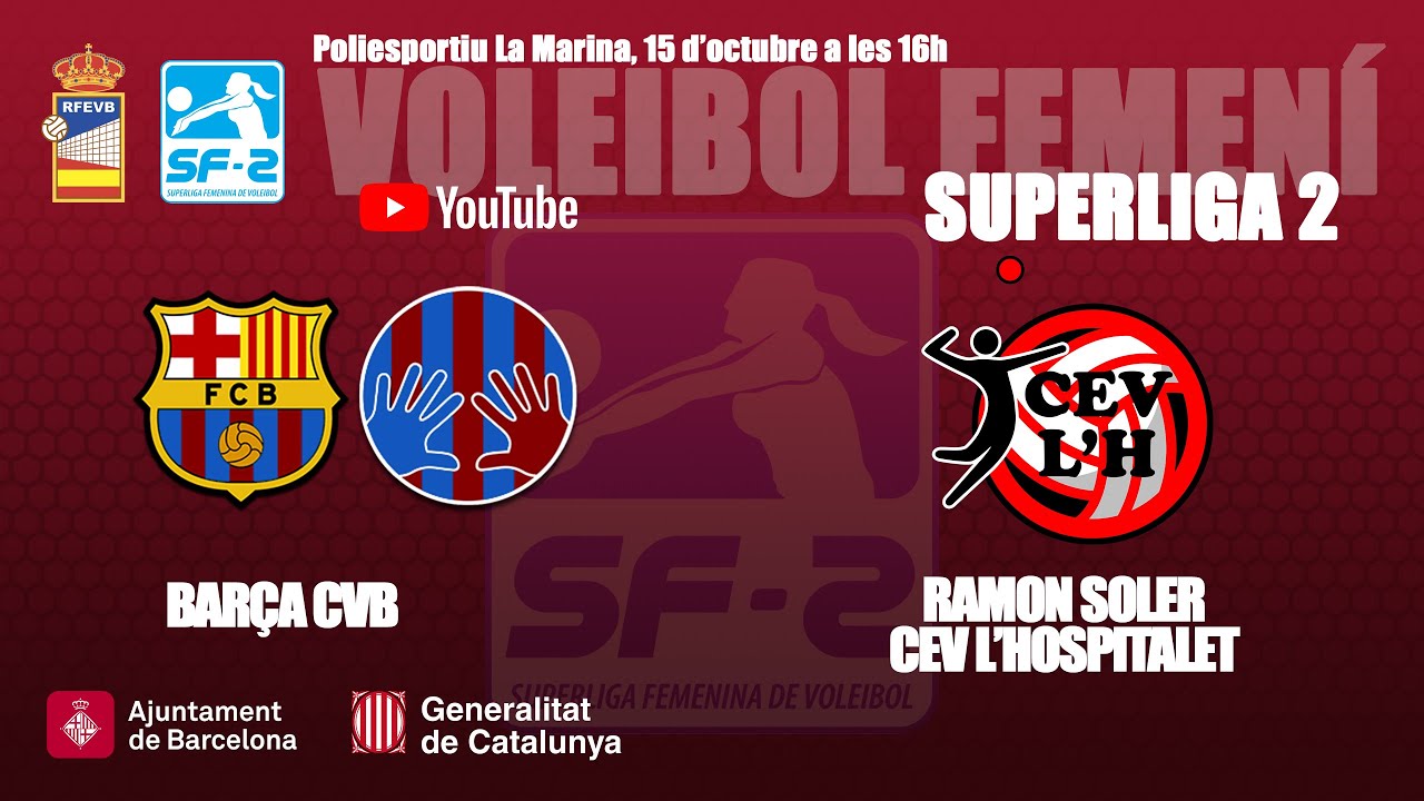 VOLEIBOL FEMENÍ SF2: BARÇA CVB vs RAMON SOLER CEV L'H