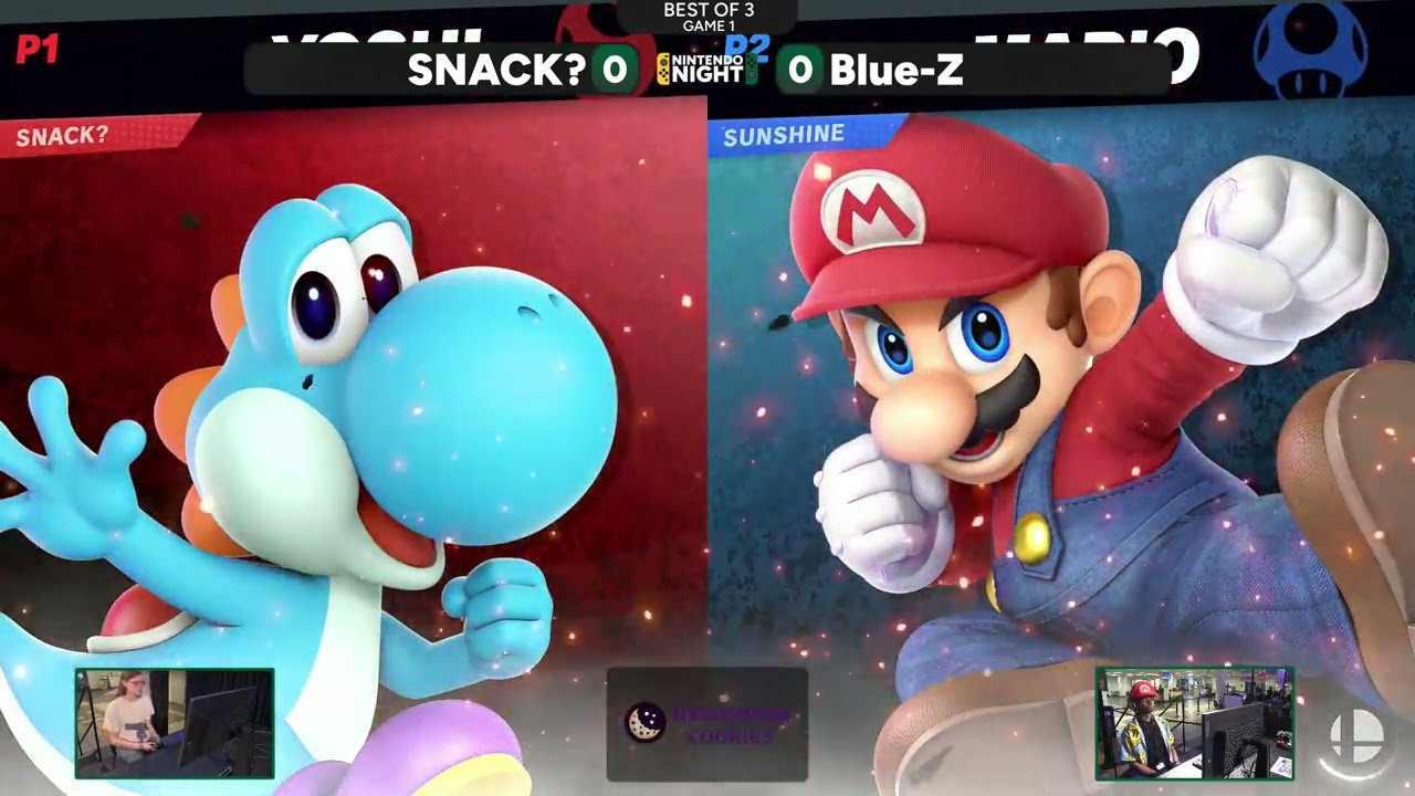 BMS @ Nintendo Night Losers Semis - Blue-Z (Mario) vs SNACK? (Yoshi)