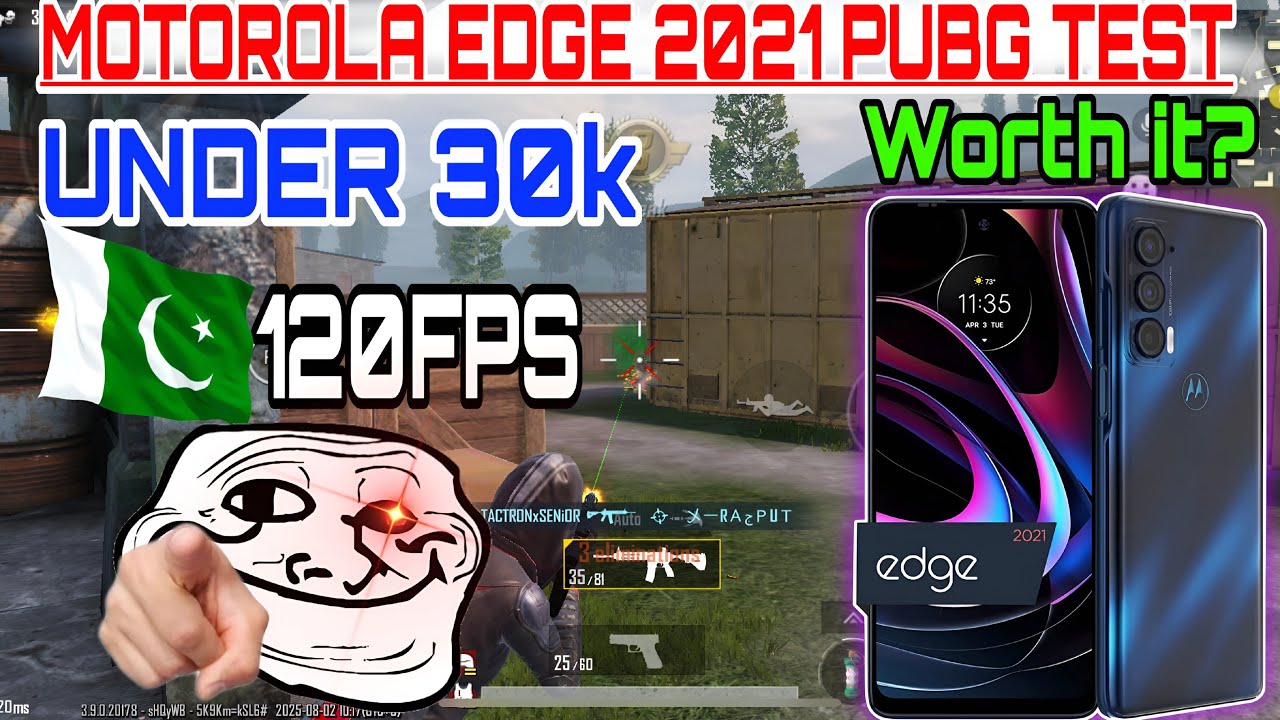 Best gaming phone under 30k in pakistan 🔥| moto edge 2021 pubg/bgmi test 2025 | graphics | price.