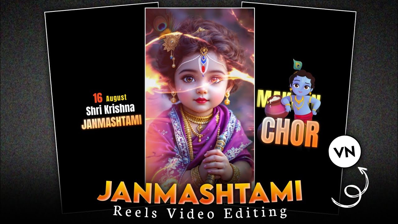 New Janmashtami Video Editing 2025 | Krishna Reels & Status Editing In VN App