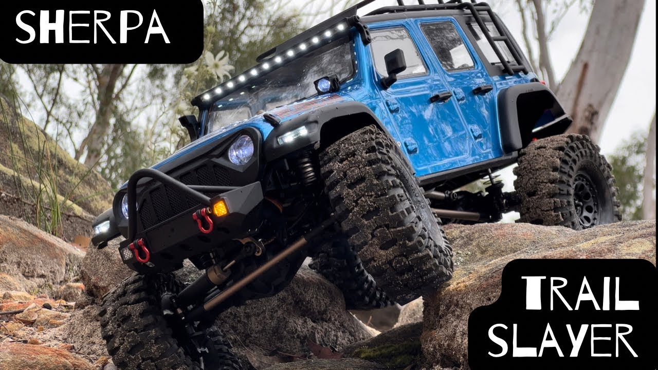 Slow Crawl Series | 1:10 Scale RC Rock Crawler Absima Sherpa #rccrawler #absima #sherpa #jeep #4k