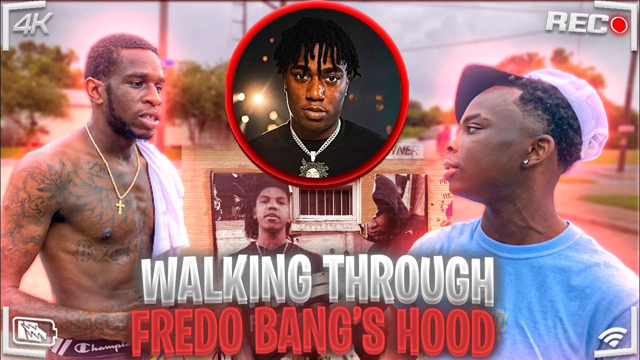 I WALKED THROUGH FREDO BANG'S HOOD ! (I ALMOST GOT CAR JACKED)