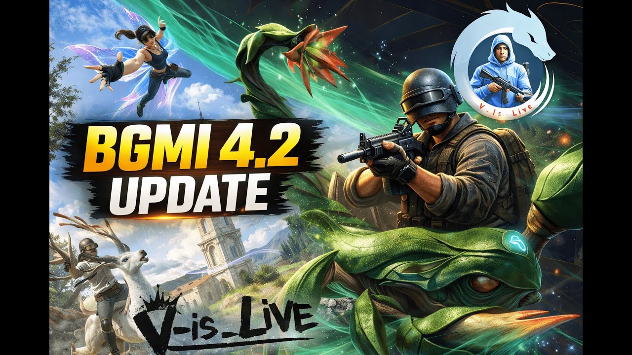 BGMI LIVE 🔴 New 4.2 Update | Primewood Mode 😱 | V_is_Live | day 10