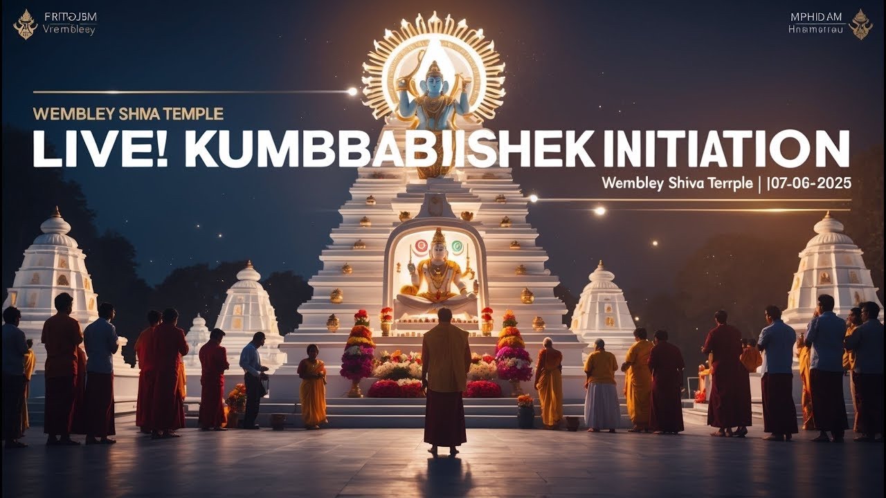Live: Wembley Shiva Temple's Maha Kumbabishekam Initiation Ceremony – 07-06-2025