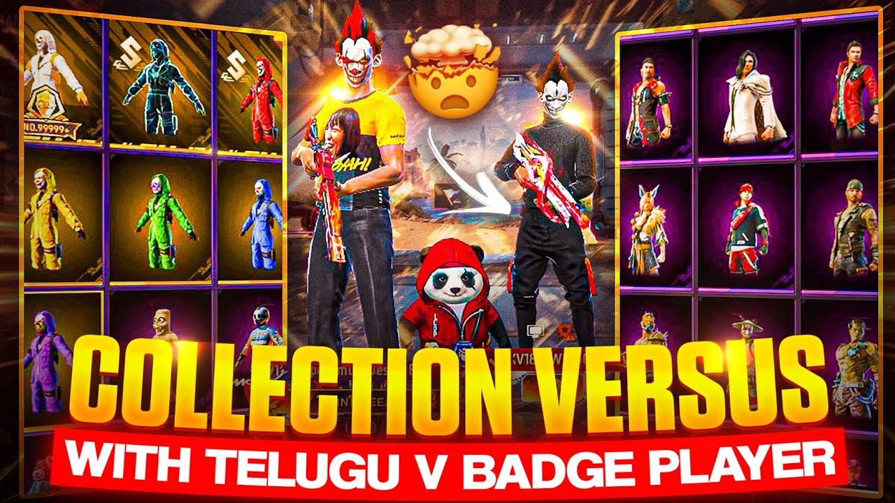 Telugu V Badge Player vs Me 🔥 Collection Battle!