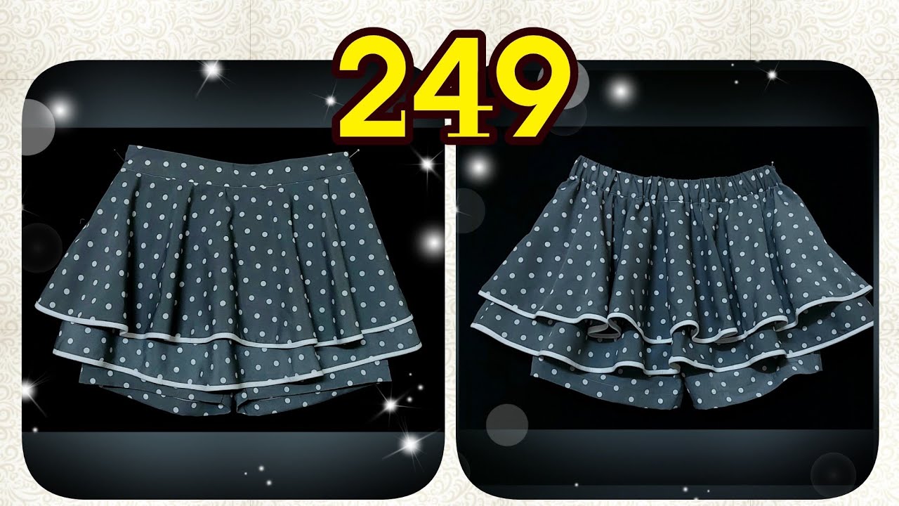 🌻 249 🌻 Quần váy siêu xinh và dễ - Cắt may Mẹ Bống 249