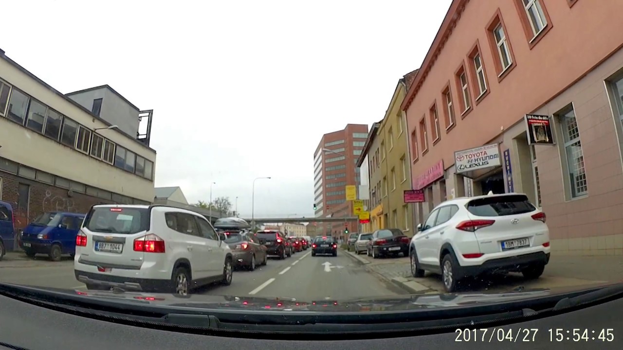 Brno from the car (Czech Republic)