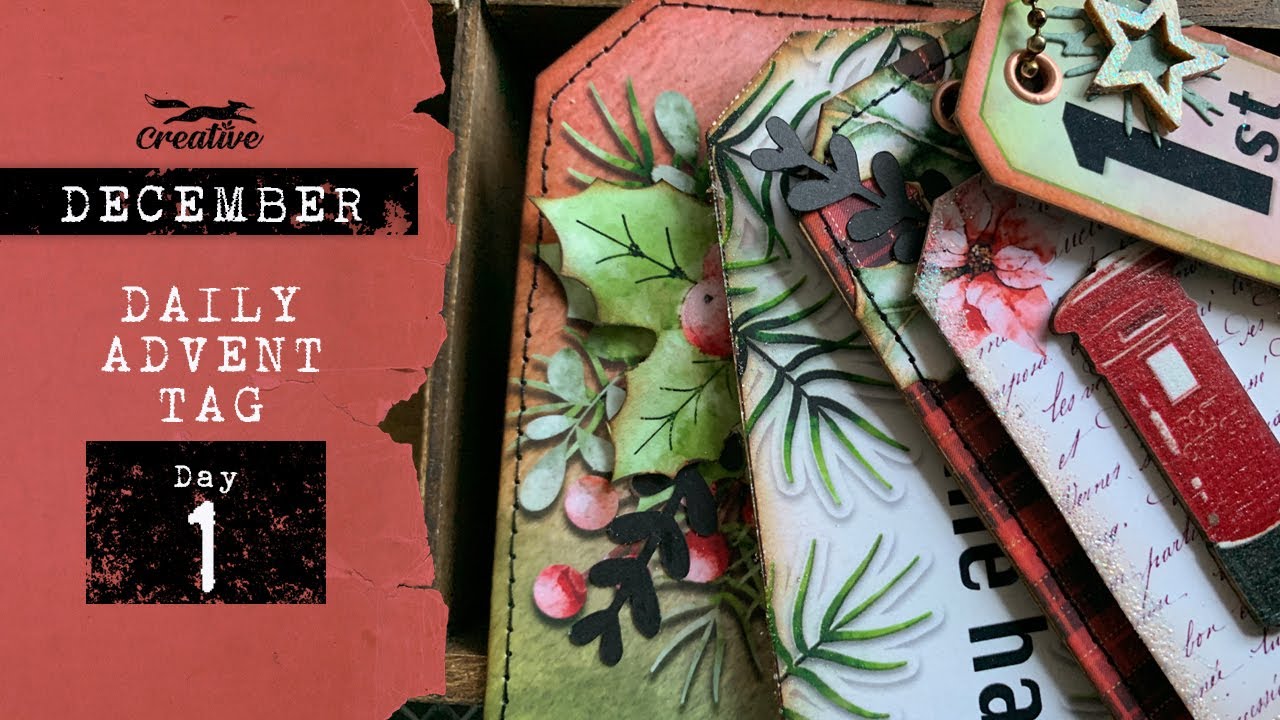December Daily Advent Tags, Christmas Collaboration Day 1
