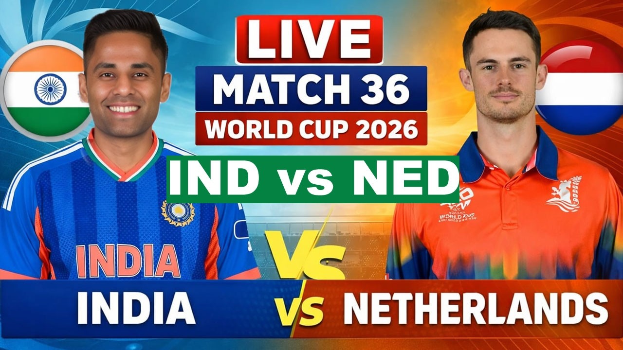 🔴 Live IND Vs NED T20 WC Match |Live Cricket Match Today| IND vs NED 36th T20 1st innings 5
