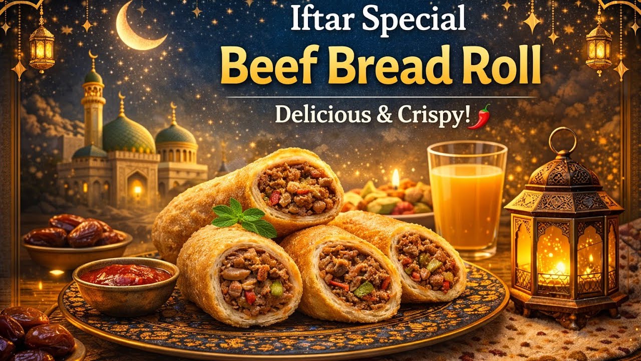 Beef bred roll recipe 🔥❤️iftar speshal beef roll recipe ❤️❤️