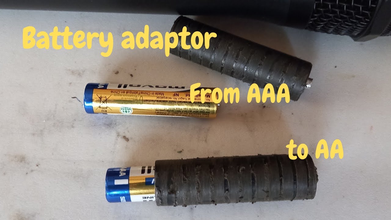 DIY/ cool and simple  idea, AAA to AA , battery adapters, making. vlog#35