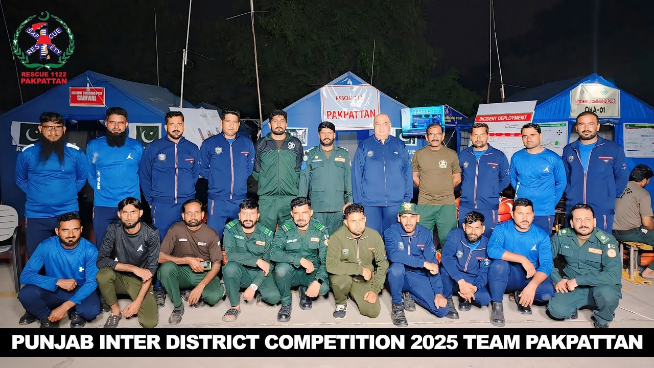 Live Stream 17 Oct 2025 Day 2 All Punjab Rescue Challenge Team Pakpattan Rescue 1122