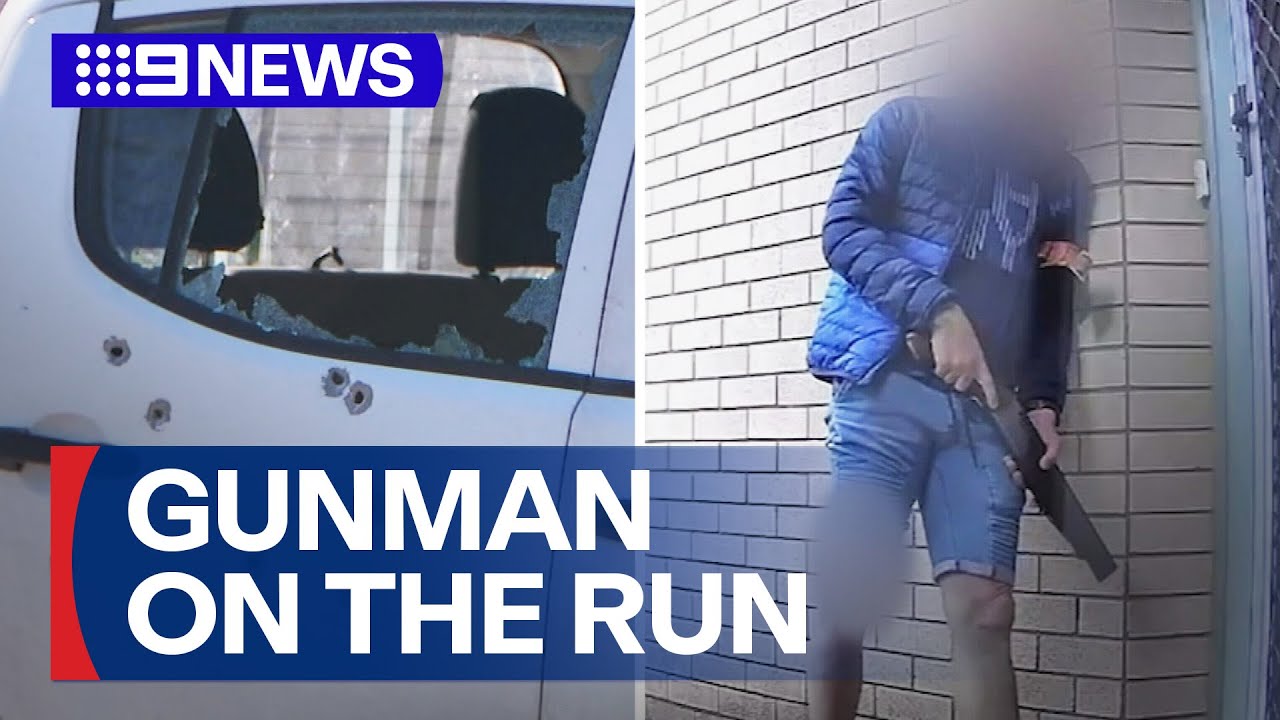 Gunman on the run after terrorising a young couple in Brisbane | 9 News Australia