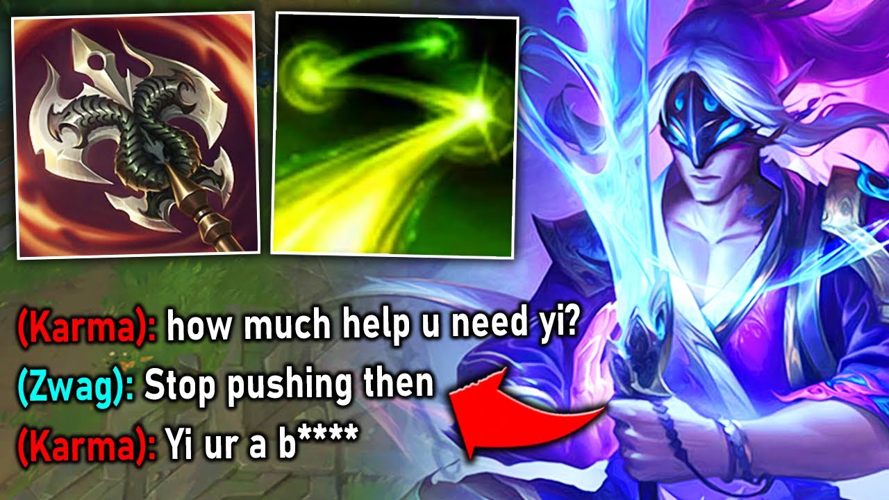 ENEMY KARMA HAS MENTAL BREAKDOWN AFTER FACING MY MASTER YI (SHE WAS PISSED)