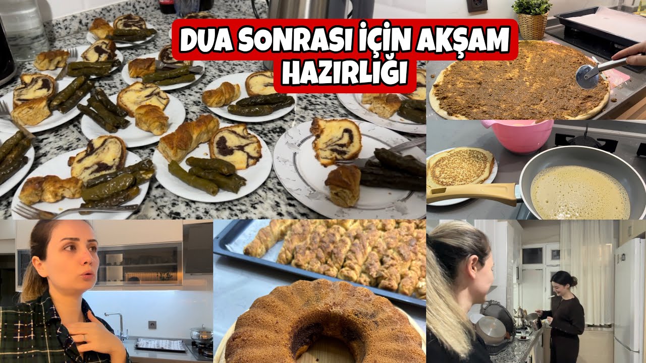 HAZIRLIK YAPIP ANNEME GİTTİM✅KALABALIK AKŞAM DUAMIZ🙏HAŞHAŞLI ÇÖREK VE KEK YAPTIM😍SARMALAR YERE DÜŞTÜ