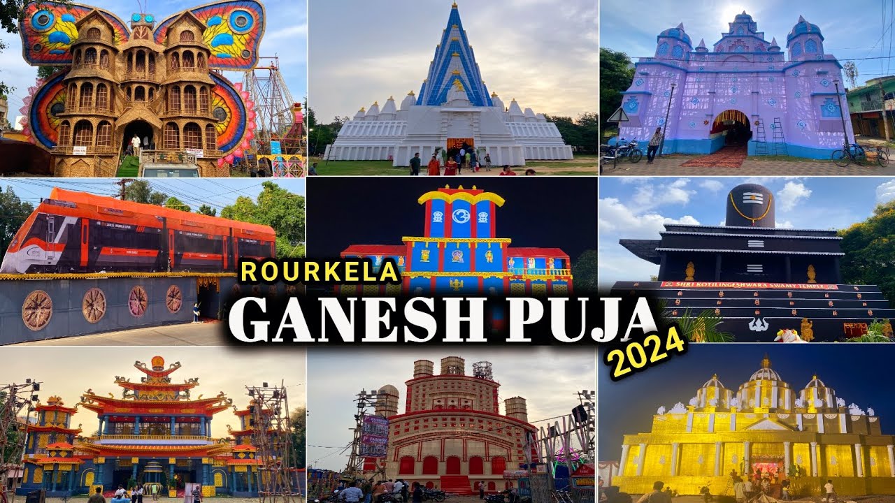 Rourkela Ganesh Puja 2024 || 46 Pandals || Ganesh Puja Pandal 2024 Rourkela || Sundargarh