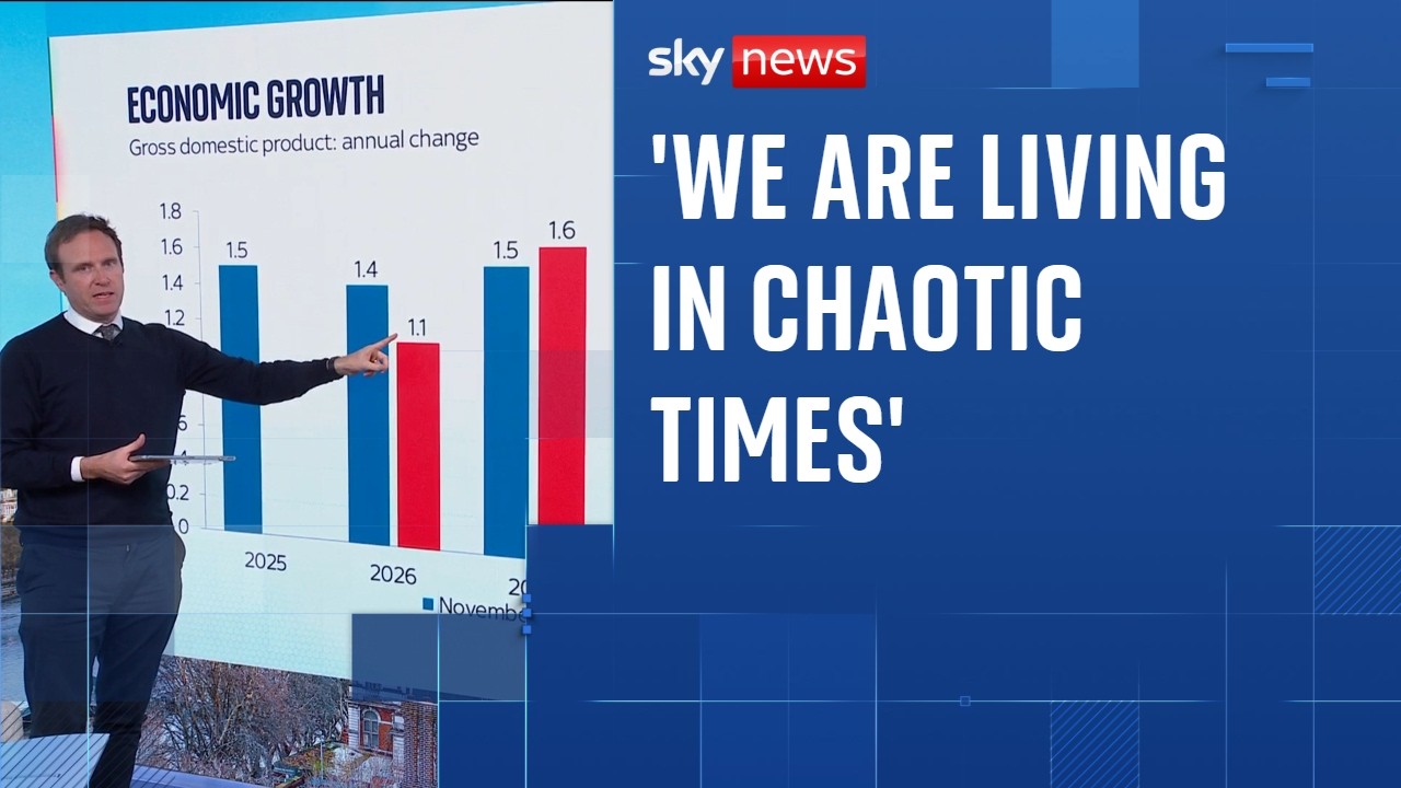 Analysis: OBR forecasts slightly slower UK growth in 2026 - and figures are 'not that great'