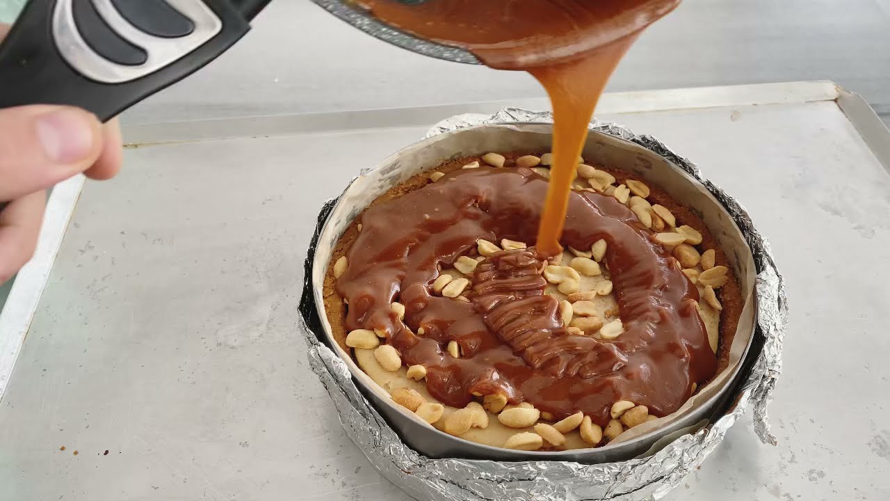#cheesecake #чизкейк #сникерс РЕЦЕПТ Чизкейка «Арахис-карамель»