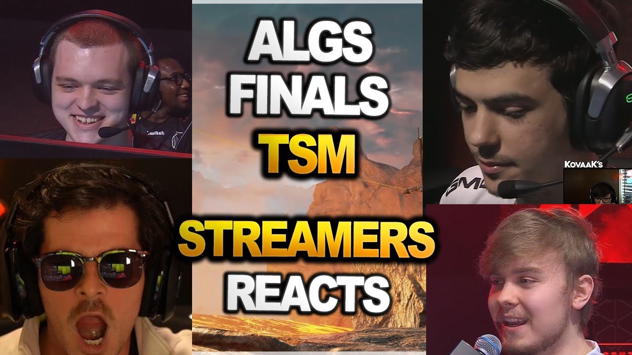 Streamers React to FIRST GAME in ALGS Finals ( apex legends )