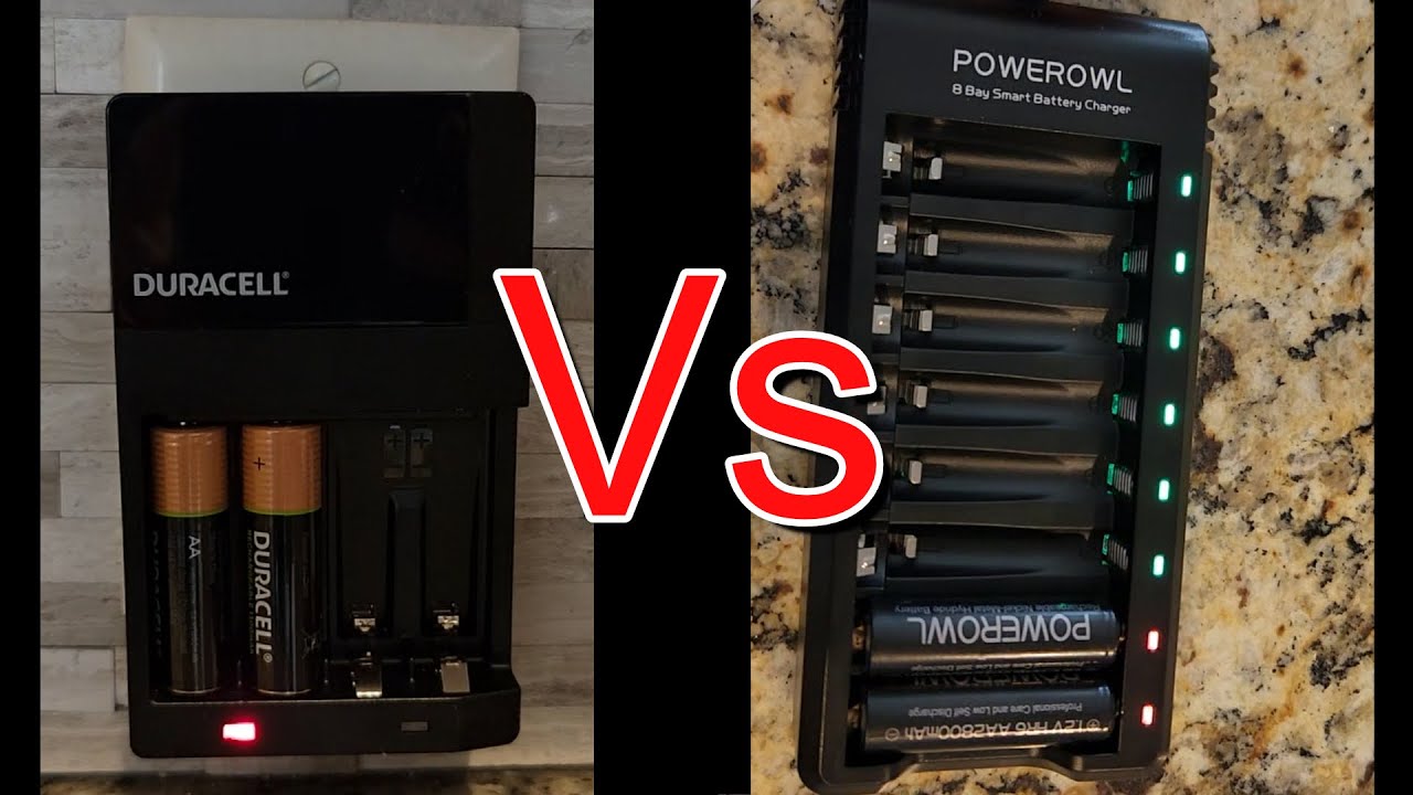 Сравнение аккумуляторов и зарядных устройств Duracell и Powerowl AA