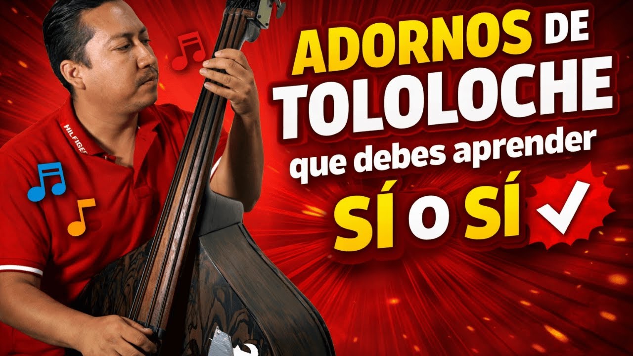 Estos adornos hacen que el tololoche suene ranchero de verdad 3er. TUTORIAL
