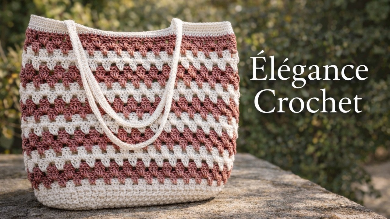 Sac Crochet pour la plage ✨ Modèle Chic et Fait Main pour debutant