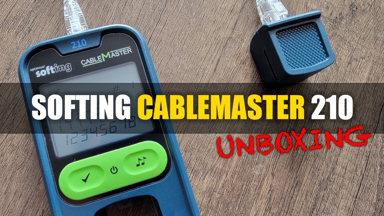 Softing CableMaster 210 4-Pair CAT6 Tester Unboxing