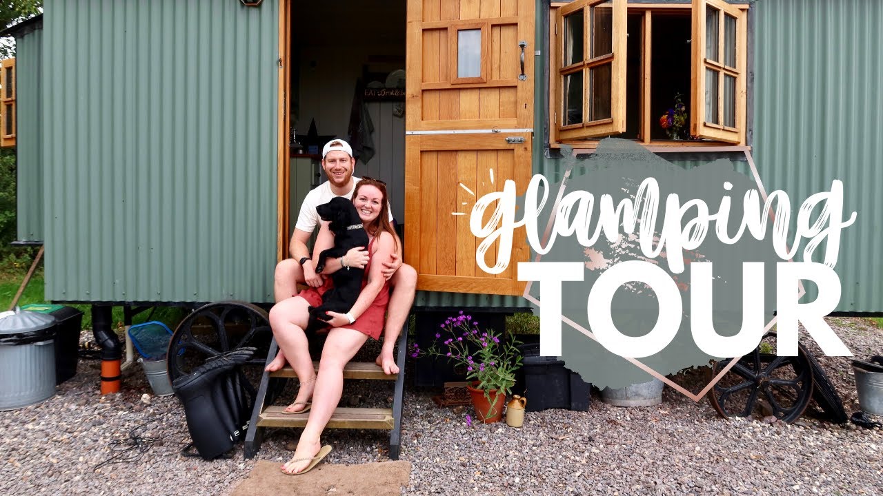 GLAMPING FULL TOUR & review! 🌳 Tiny House Retreat in Dorset UK • Cute Countryside Weekend Away