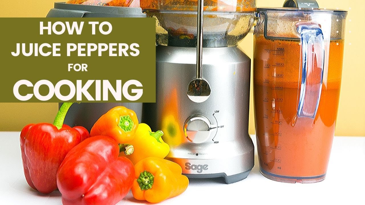 HOW TO JUICE BELL PEPPERS AND SWEET PEPPERS FOR COOKING