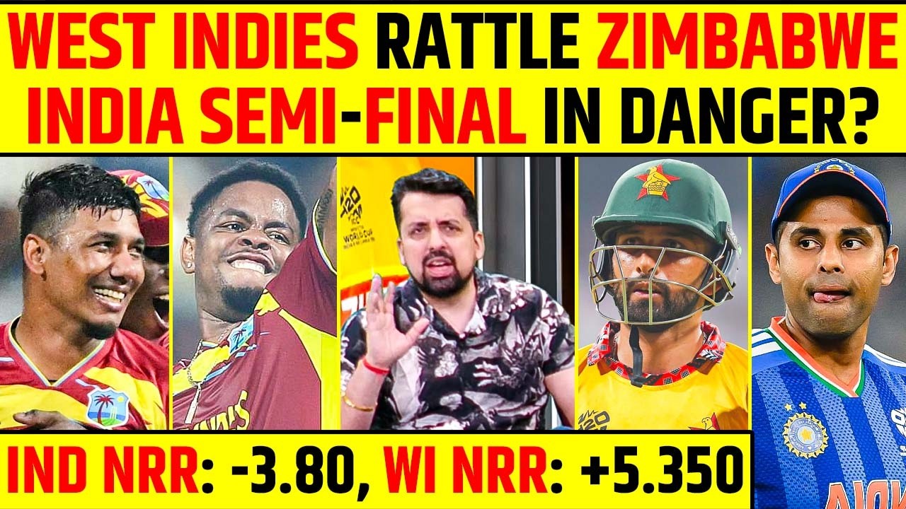 WEST INDIES RATTLE ZIMBABWE, INDIA SEMI-FINAL IN DANGER? #t20worldcup2026 #suryakumaryadav