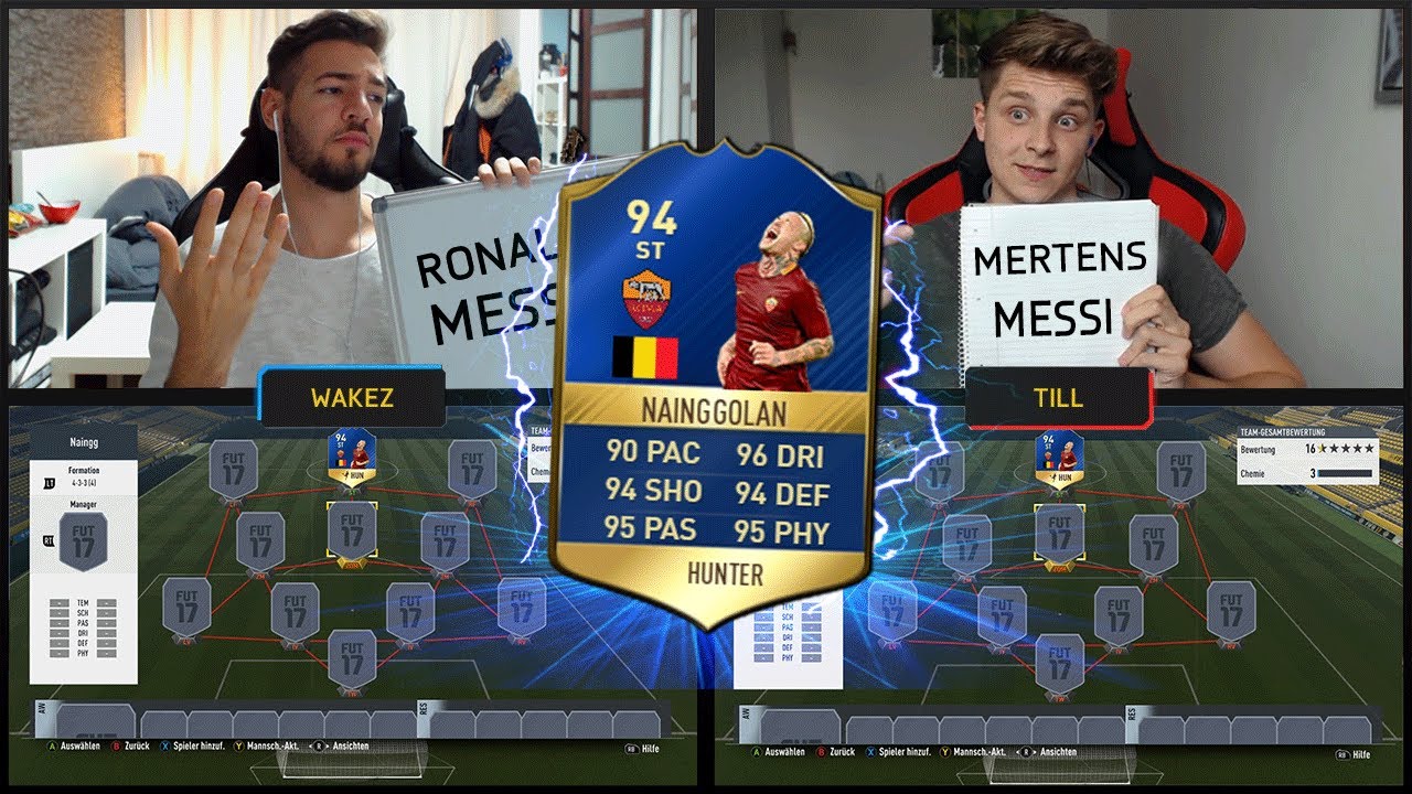 FIFA 17 TOTS NAINGGOLAN ST SQUAD BUILDER SHOWDOWN vs FIFAGAMING 😱🔥😈