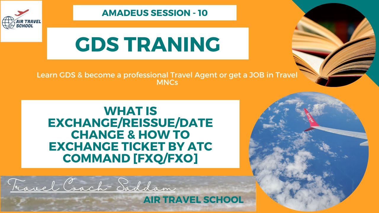 Amadeus Session-10 GDS Training |  ATC | Automated Ticket Changer |Reissue in amadeus 
