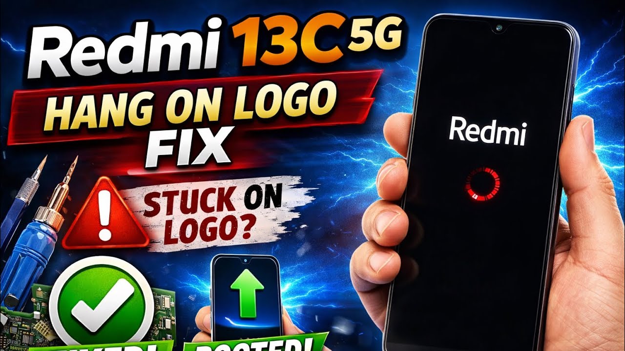 Redmi 13c 5g hang on logo ufs programing by F64 box