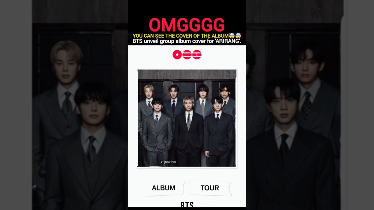 ARMY , BTS ARIRANG ALBUM COVER PHOTO IS HERE🤯 #bts #v #jk #jin #rm #suga #shorts #youtubeshorts